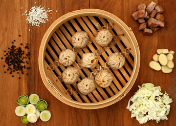 Xiaolongbao with pork & Chinese Cabbage